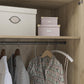 Basin 3 Door Wardrobe with Clothing Rod & Adjustable Shelving - Natural