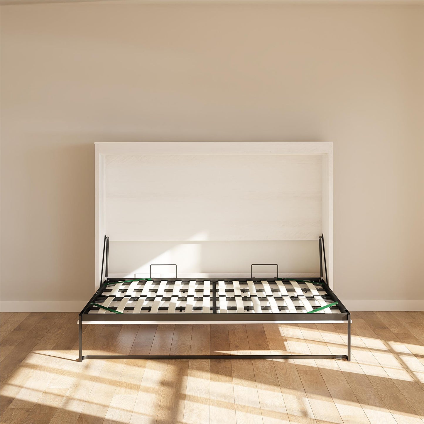 Full Size Daybed Wall Bed, Ivory Oak - Ivory Oak
