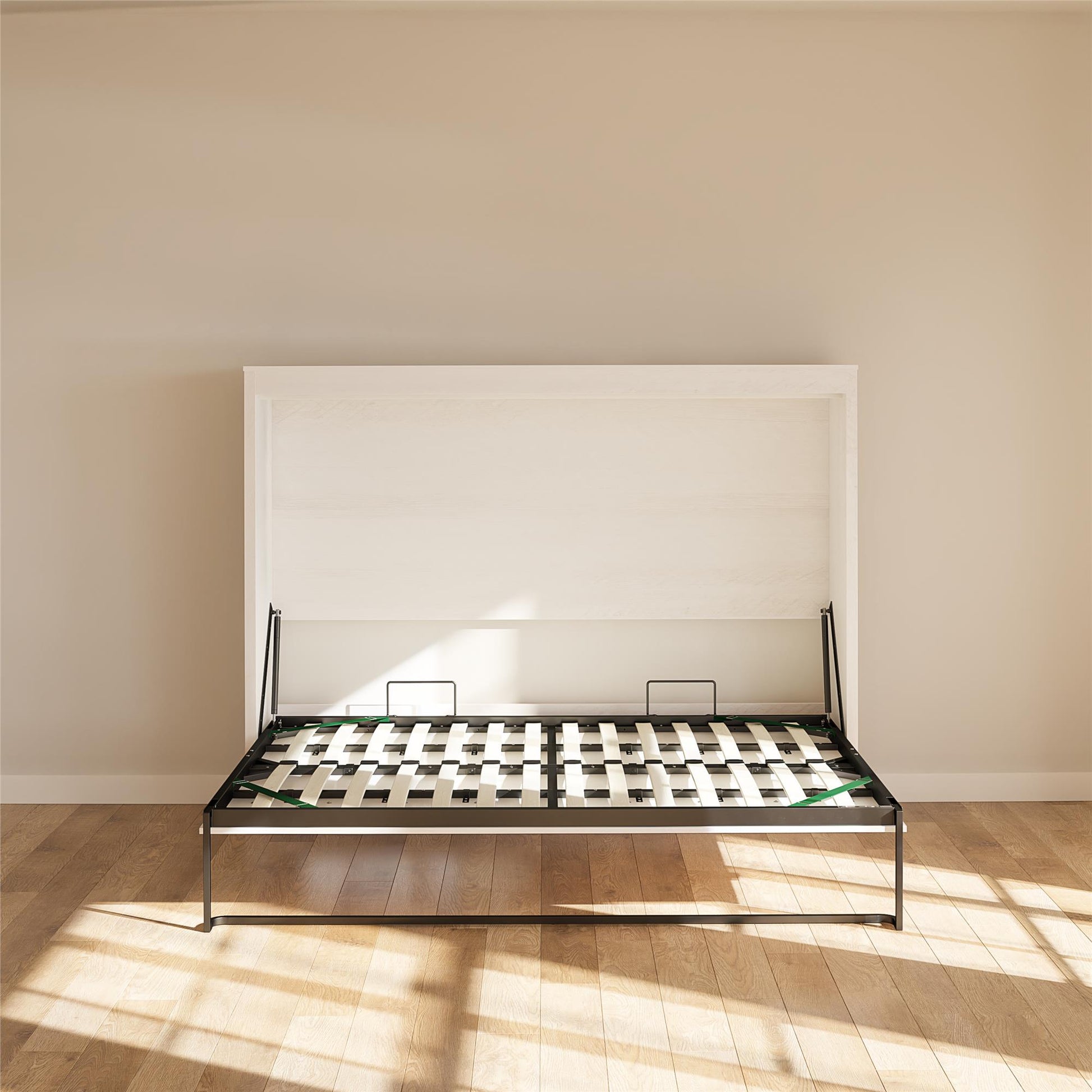 Full Size Daybed Wall Bed, Ivory Oak - Ivory Oak