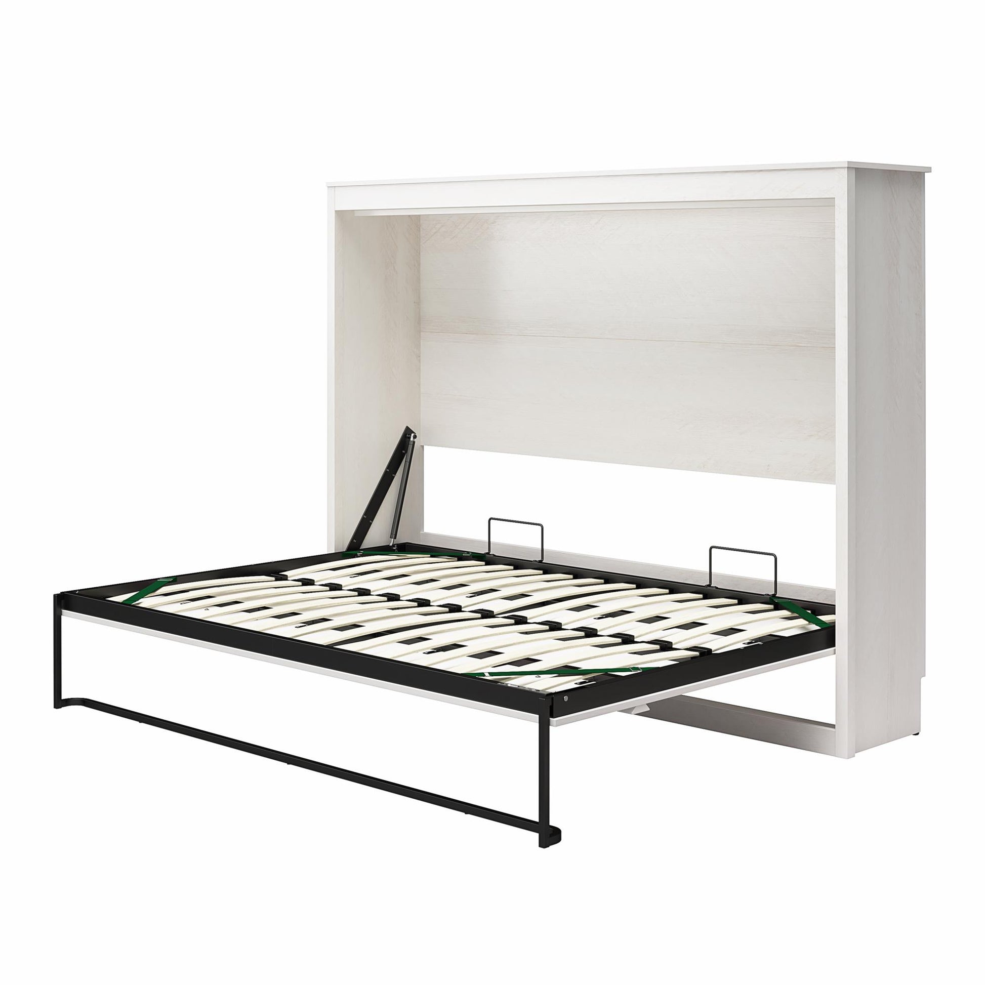 Full Size Daybed Wall Bed, Ivory Oak - Ivory Oak