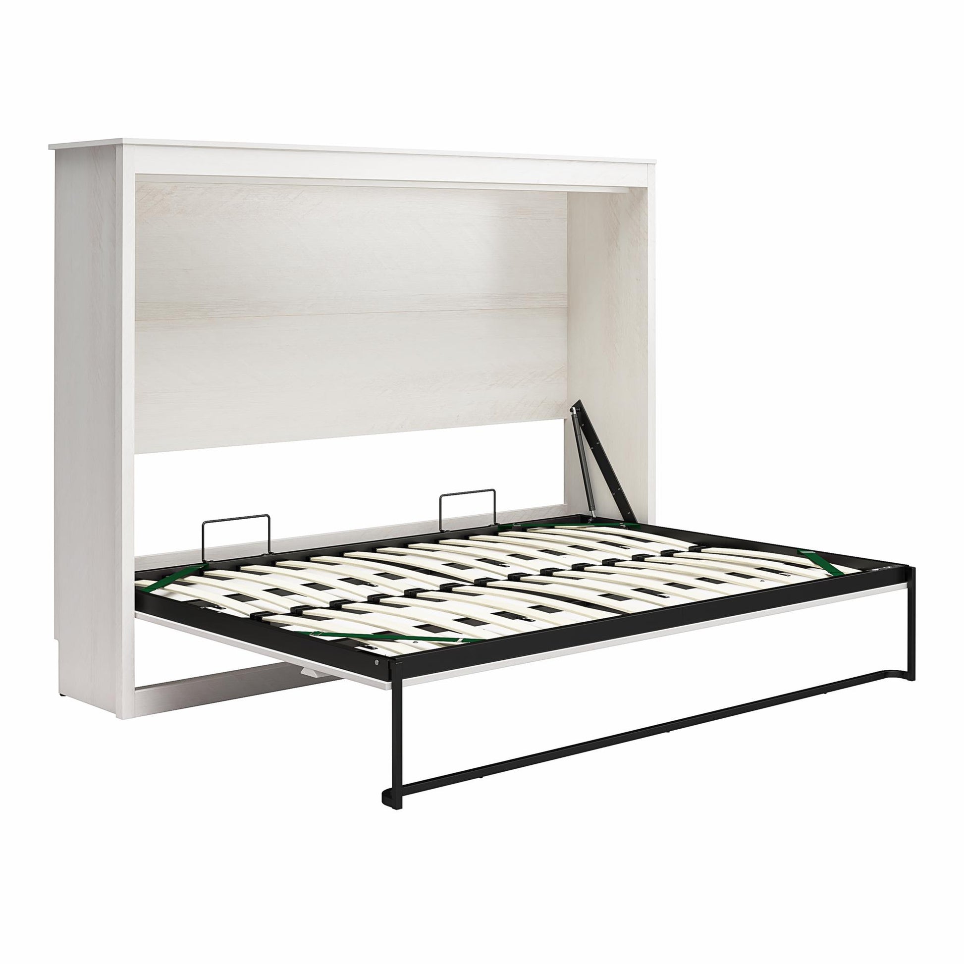 Full Size Daybed Wall Bed, Ivory Oak - Ivory Oak