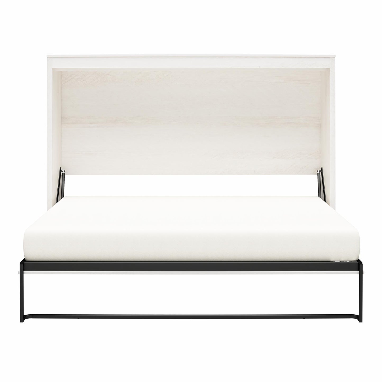 Full Size Daybed Wall Bed, Ivory Oak - Ivory Oak