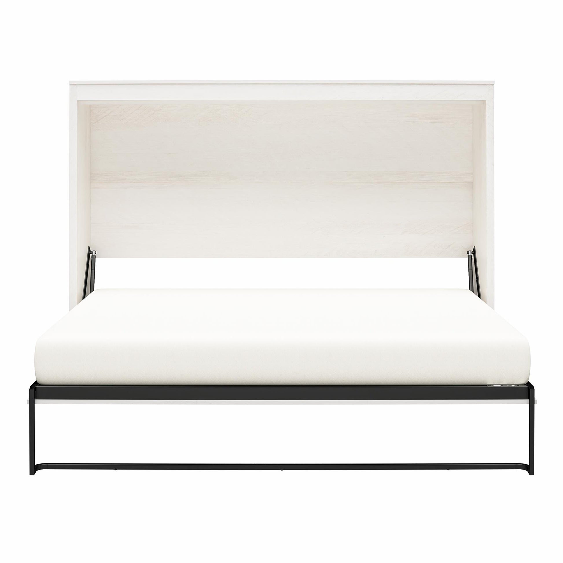 Full Size Daybed Wall Bed, Ivory Oak - Ivory Oak