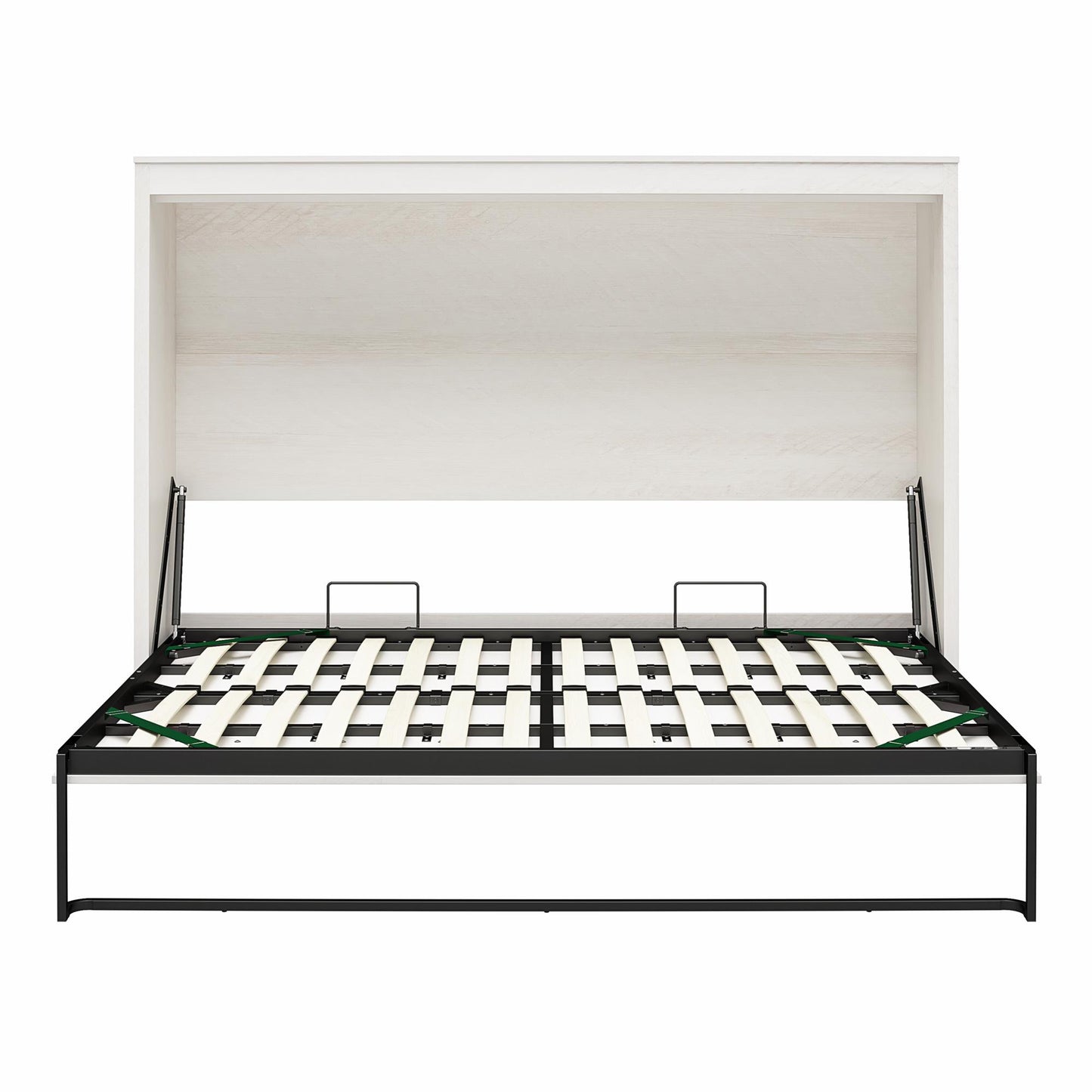 Full Size Daybed Wall Bed, Ivory Oak - Ivory Oak