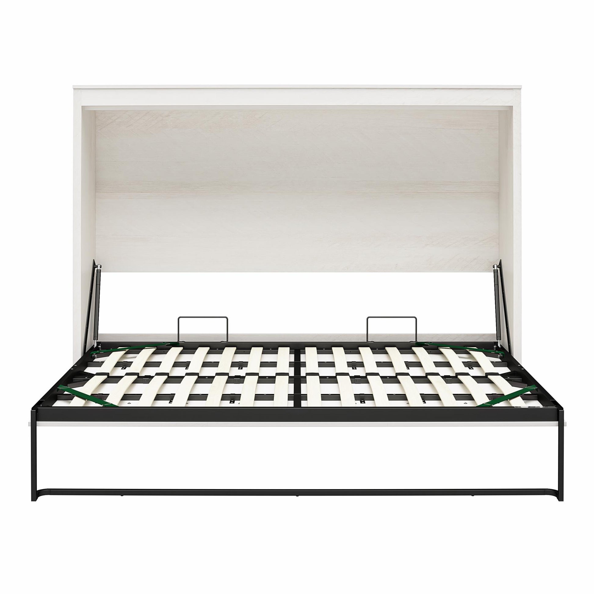 Full Size Daybed Wall Bed, Ivory Oak - Ivory Oak