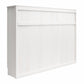 Full Size Daybed Wall Bed, Ivory Oak - Ivory Oak