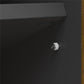 68" Media Console with Beveled Steel Base for TVs up to 77", Columbia Walnut Wood Veneer - Columbia Walnut Veneer