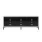 68" Media Console with Steel Post Base for TVs up to 77", White - White