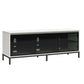 68" Media Console with Steel Post Base for TVs up to 77", White - White