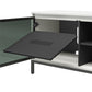 68" Media Console with Steel Post Base for TVs up to 77", White - White