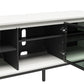 68" Media Console with Steel Post Base for TVs up to 77", White - White