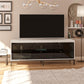 68" Media Console with Steel Post Base for TVs up to 77", White - White