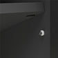 68" Media Console with Steel Post Base for TVs up to 77', Black - Black