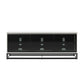 68" Media Console with Beveled Steel Base for TVs up to 77", White - White
