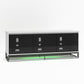 68" Media Console with Beveled Steel Base for TVs up to 77", White - White