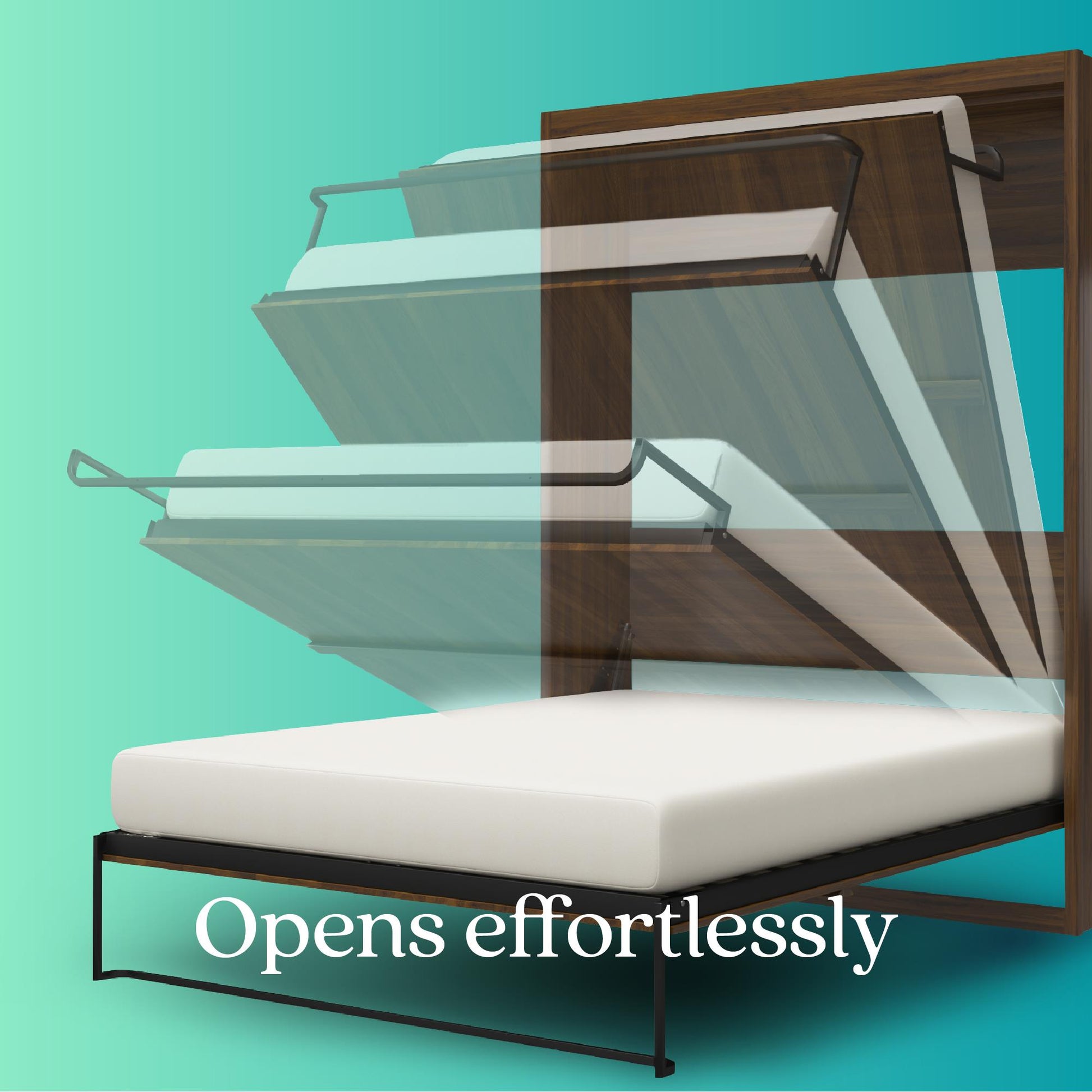 Full Size Daybed Wall Bed, Espresso - Espresso