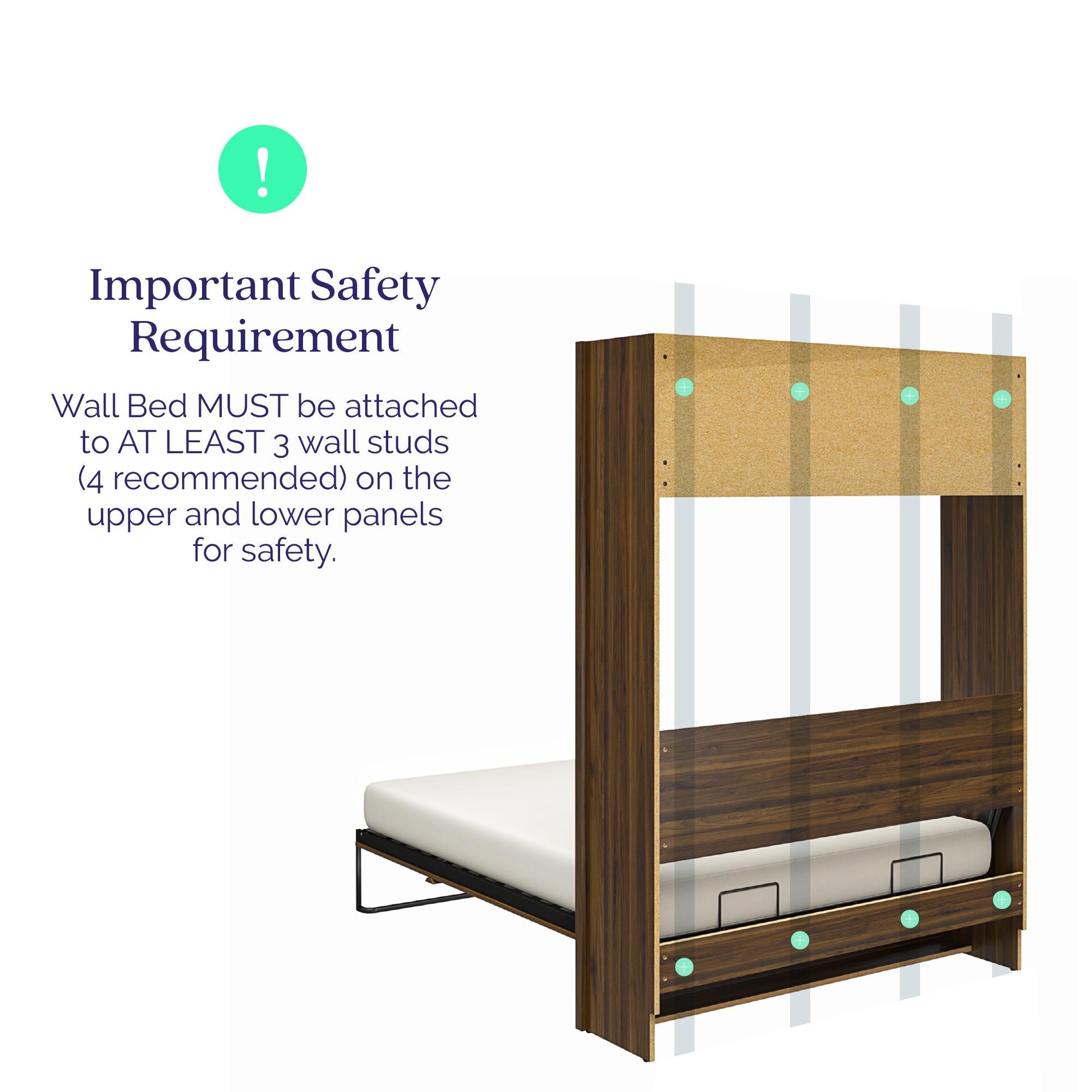 Full Size Daybed Wall Bed, Espresso - Espresso