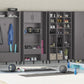 Flex Athletic Shoe Storage Cabinet for Boots & Tennis Shoes - Graphite