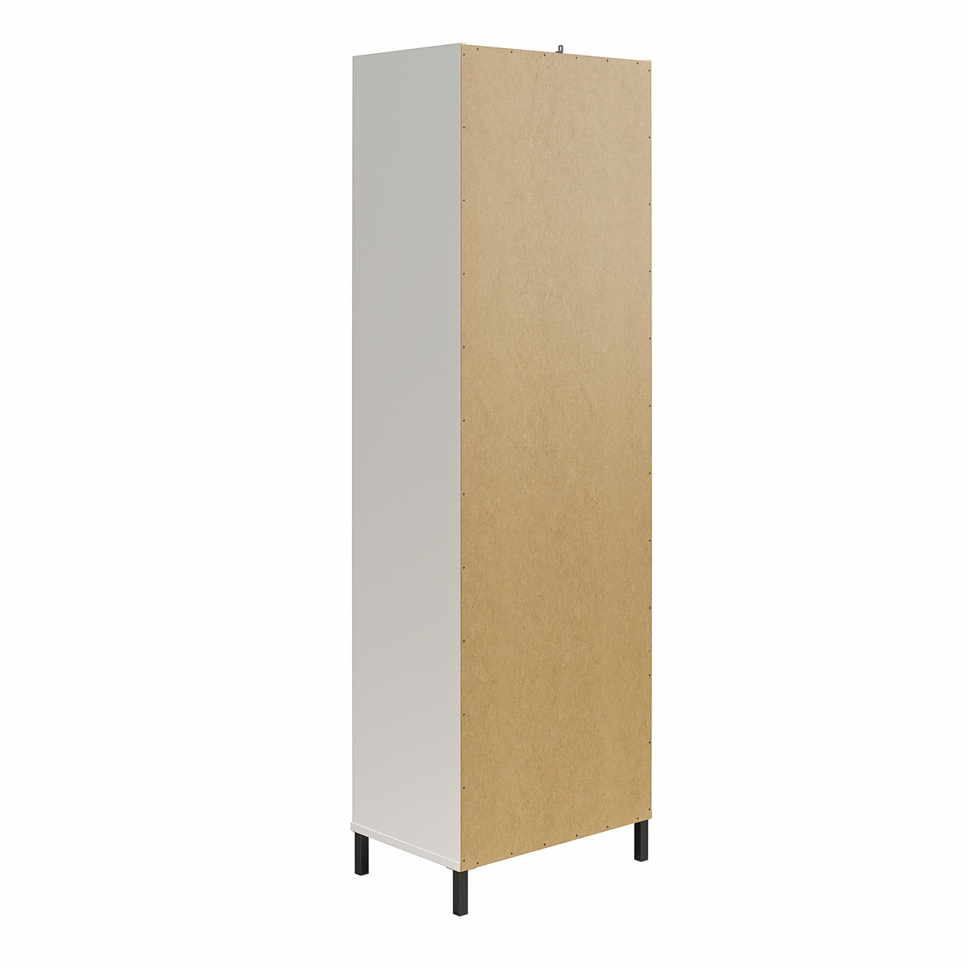 Versa Open Cabinet for Crafting with Drawer and Adjustable Shelving - White