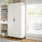 Versa 36" Wide 2 Door Garage Sport or Craft Storage Cabinet - White