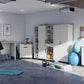 Versa 36" Wide 2 Door Garage Sport or Craft Storage Cabinet - White