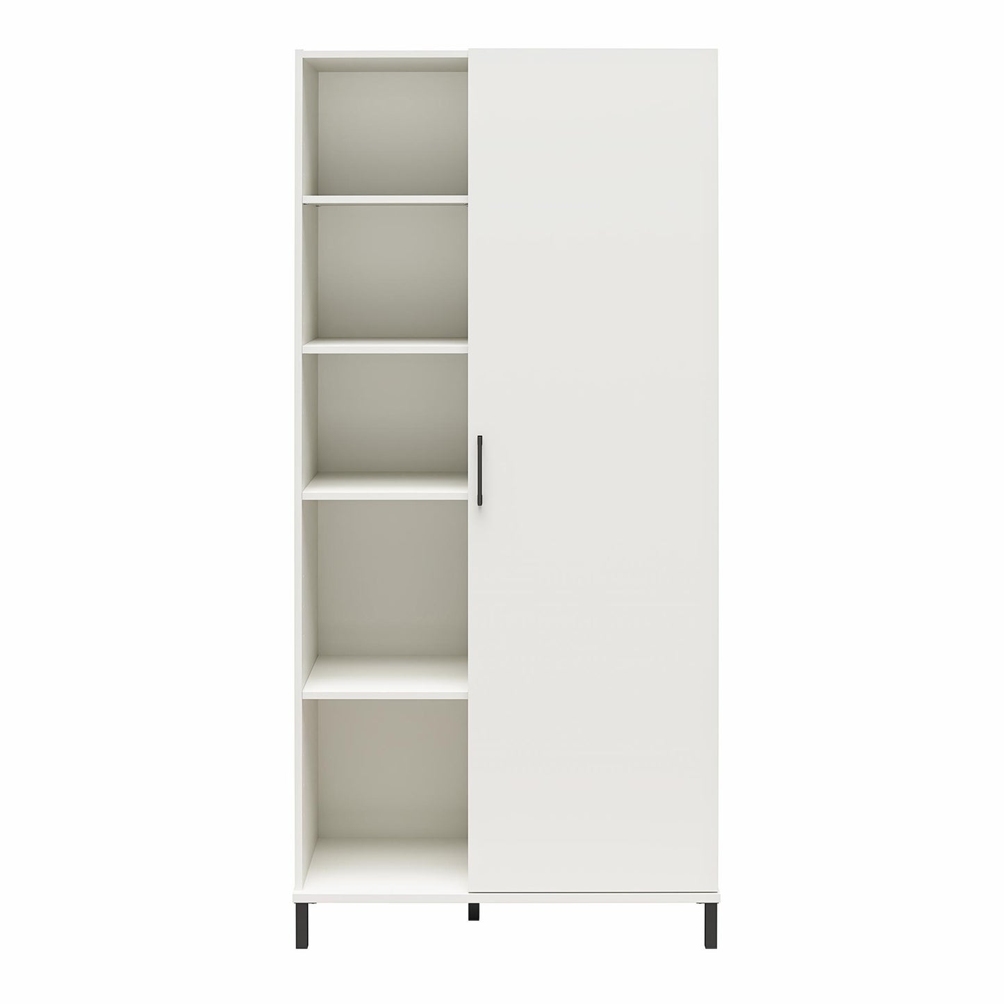 Versa 36" Wide Cabinet with 1 Door, White - White