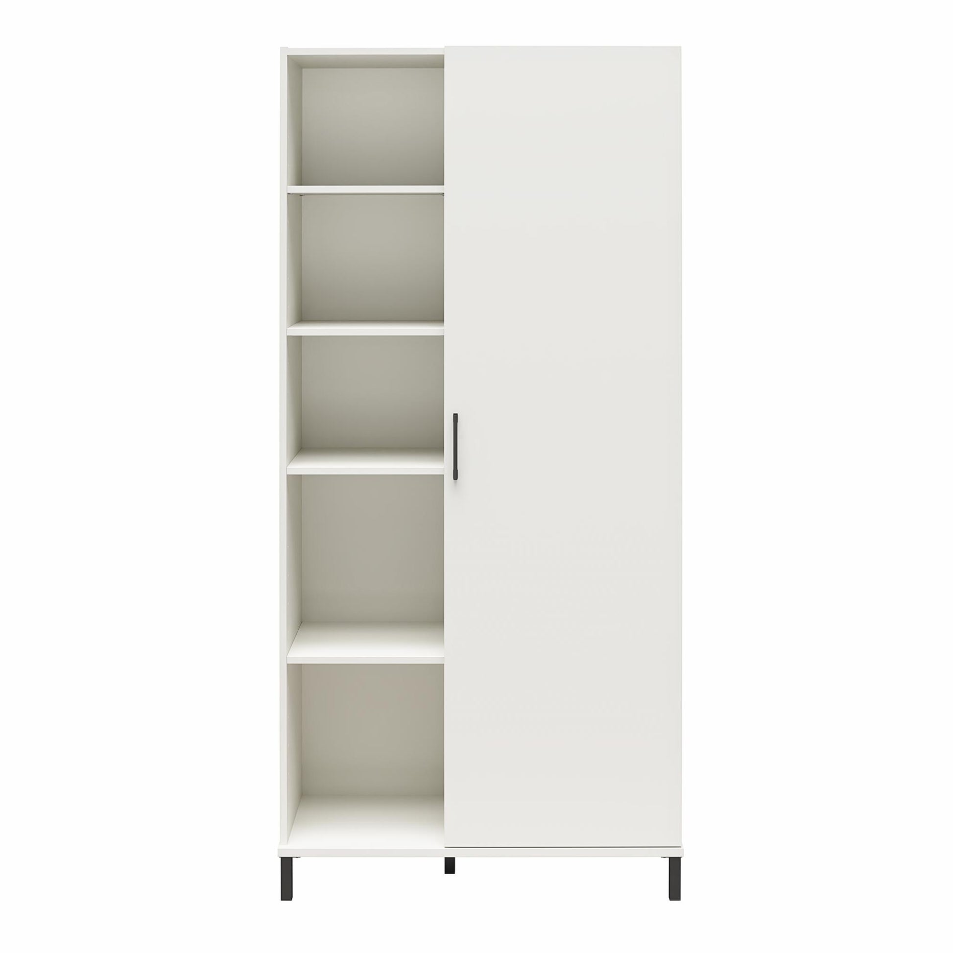 Versa 36" Wide Cabinet with 1 Door, White - White
