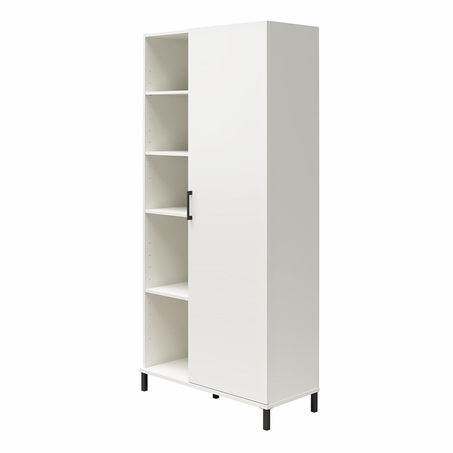 Versa 36" Wide Cabinet with 1 Door, White - White