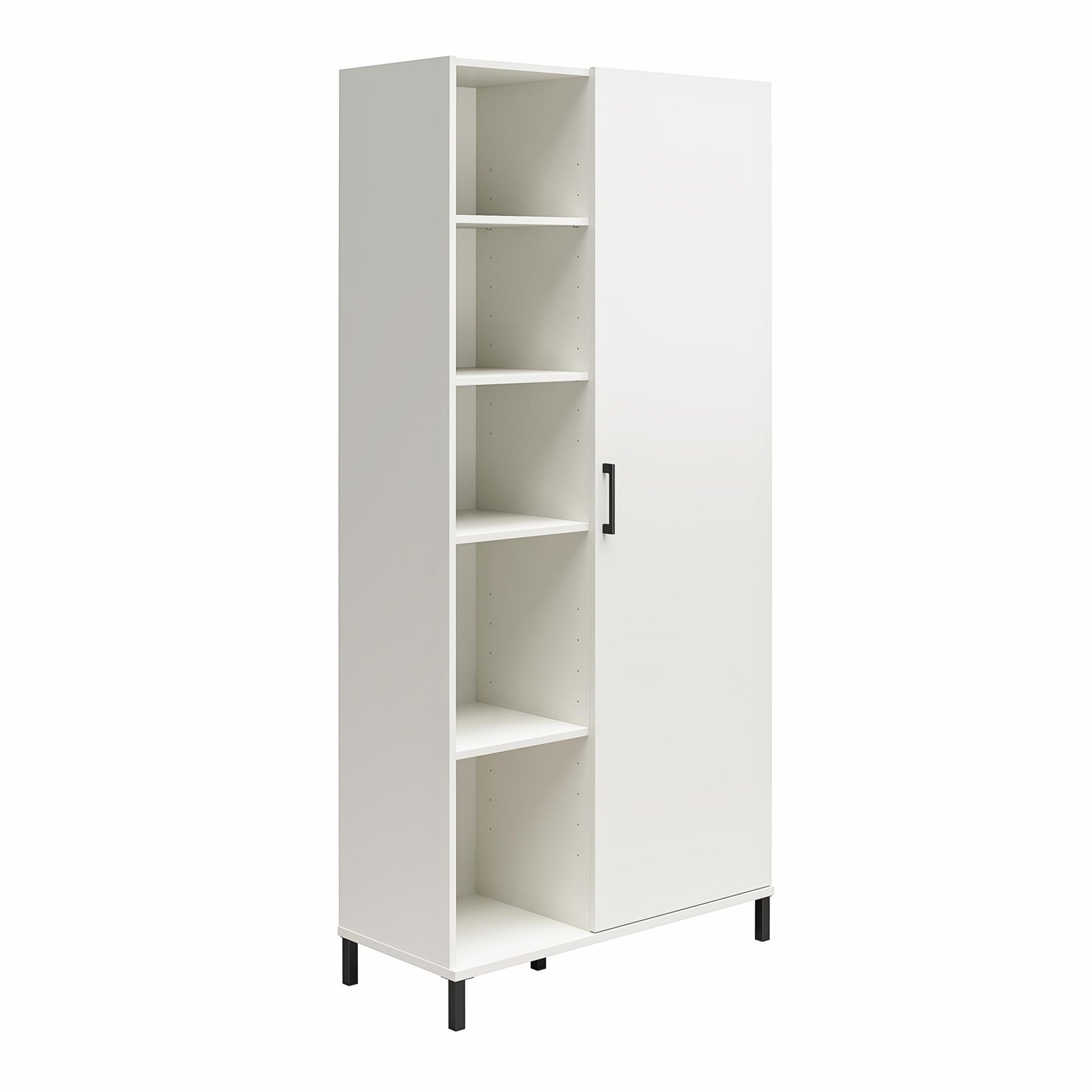 Versa 36" Wide Cabinet with 1 Door, White - White