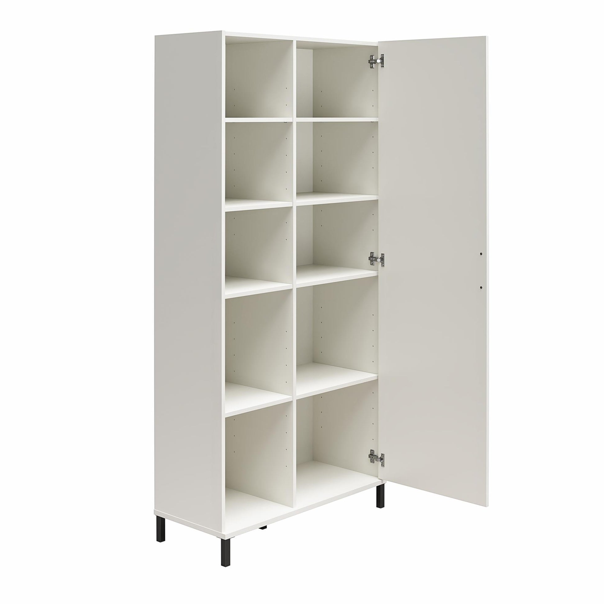 Versa 36" Wide Cabinet with 1 Door, White - White