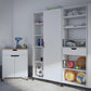 Versa 36" Wide Cabinet with 1 Door, White - White