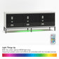 68" Media Console with Steel Post Base for TVs up to 77", White - White