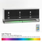 68" Media Console with Beveled Steel Base for TVs up to 77", Black - Black