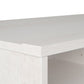 Noble 75" TV Stand with Electric Fireplace Insert and 4 Shelves - Ivory Oak