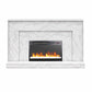 Liberty Mantel Fireplace, Marble - White marble