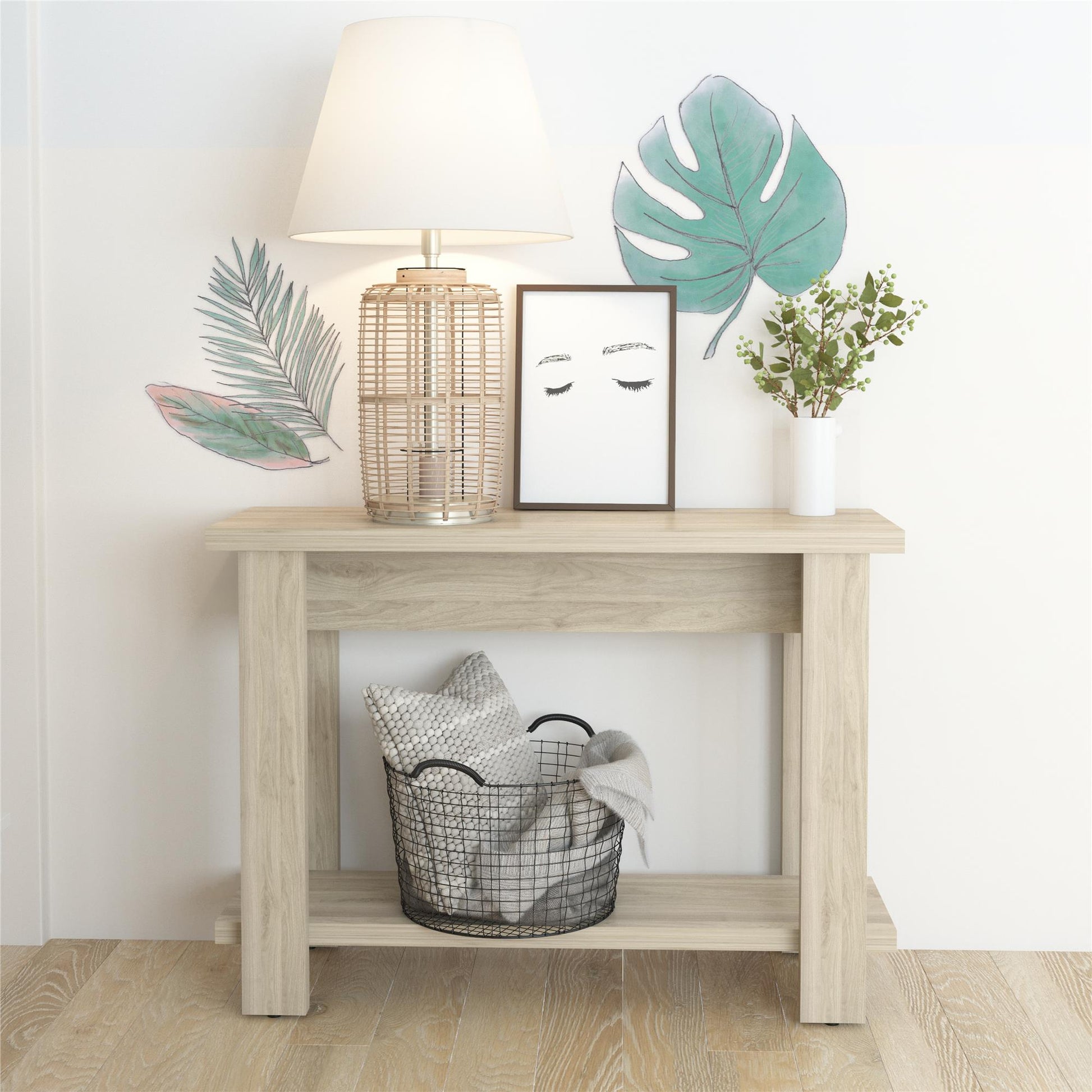 Winston Console Table - Light Walnut