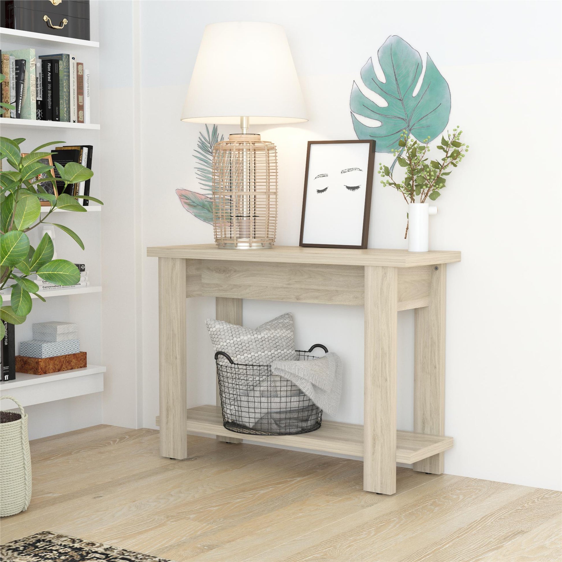Winston Console Table - Light Walnut