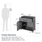 Shelby Garage Base Cabinet 2 Door/1 Drawer, Graphite - Graphite