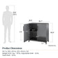 Shelby Garage Base Cabinet 2 Door - Graphite