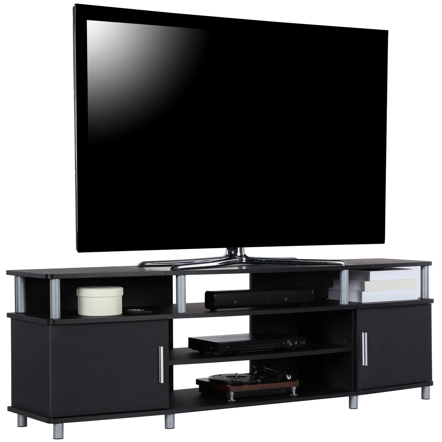 Carson Contemporary TV Stand for TVs up to 70 Inch  - Black