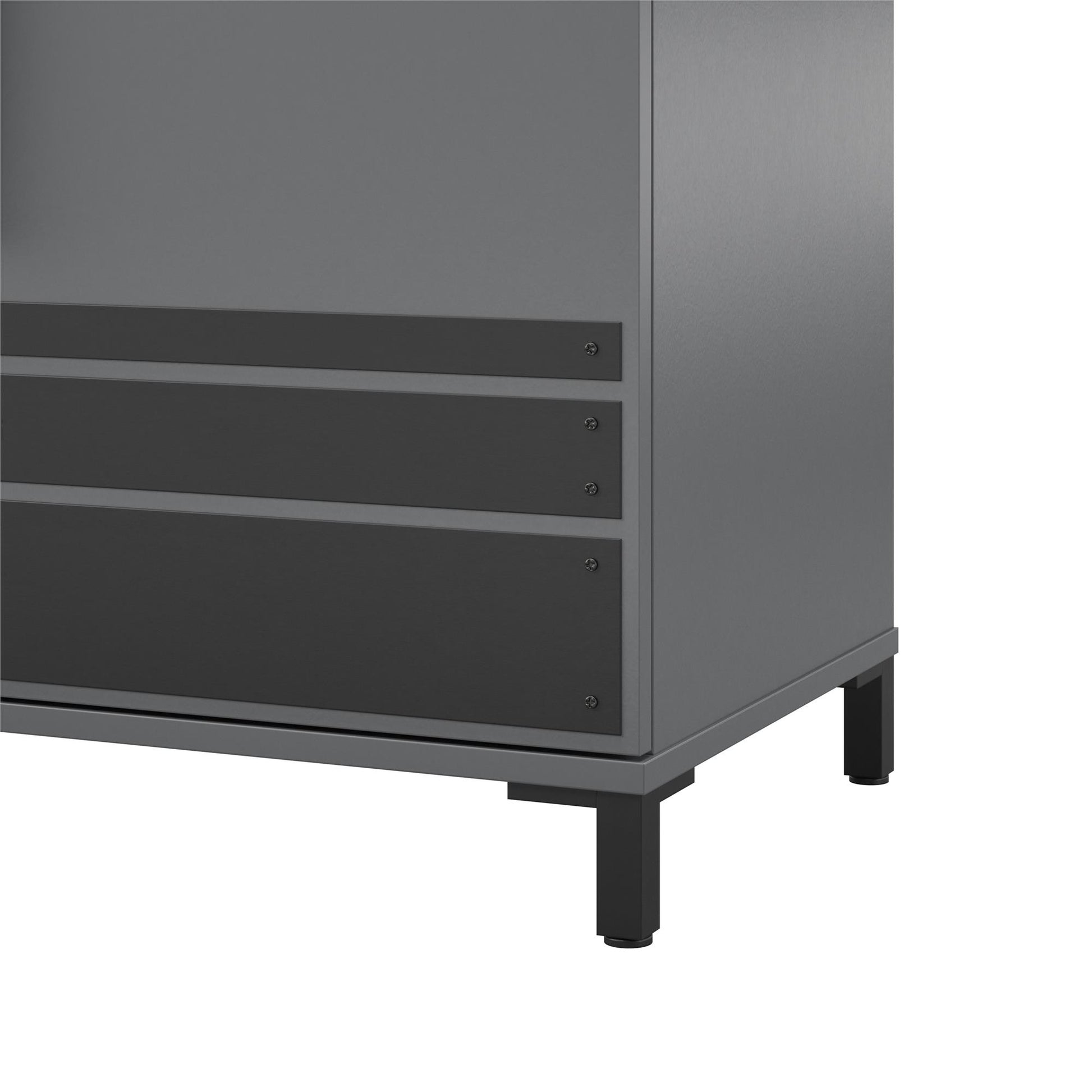 Shelby Garage Base Cabinet 2 Door/1 Drawer, Graphite - Graphite