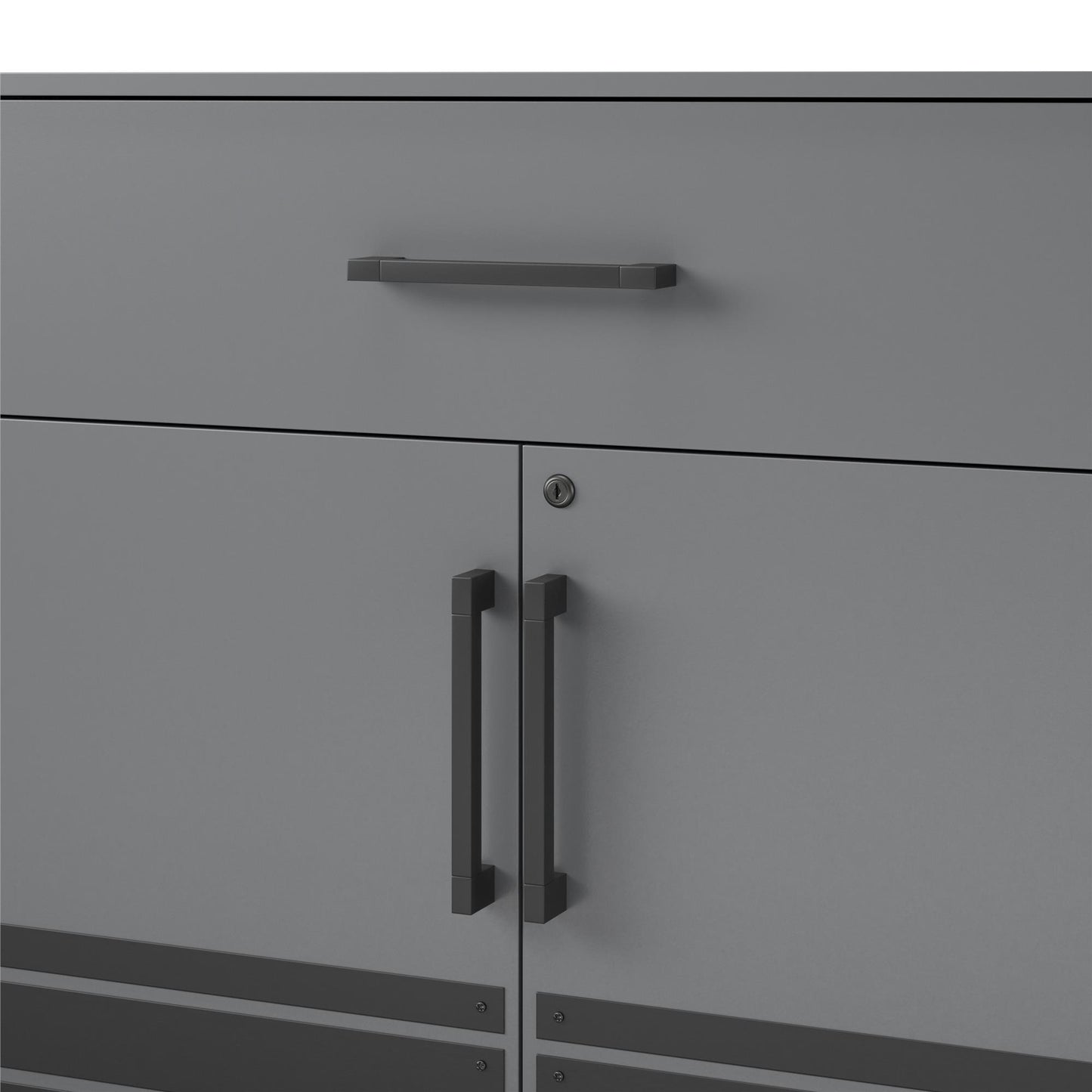 Shelby Garage Base Cabinet 2 Door/1 Drawer, Graphite - Graphite