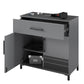 Shelby Garage Base Cabinet 2 Door/1 Drawer, Graphite - Graphite