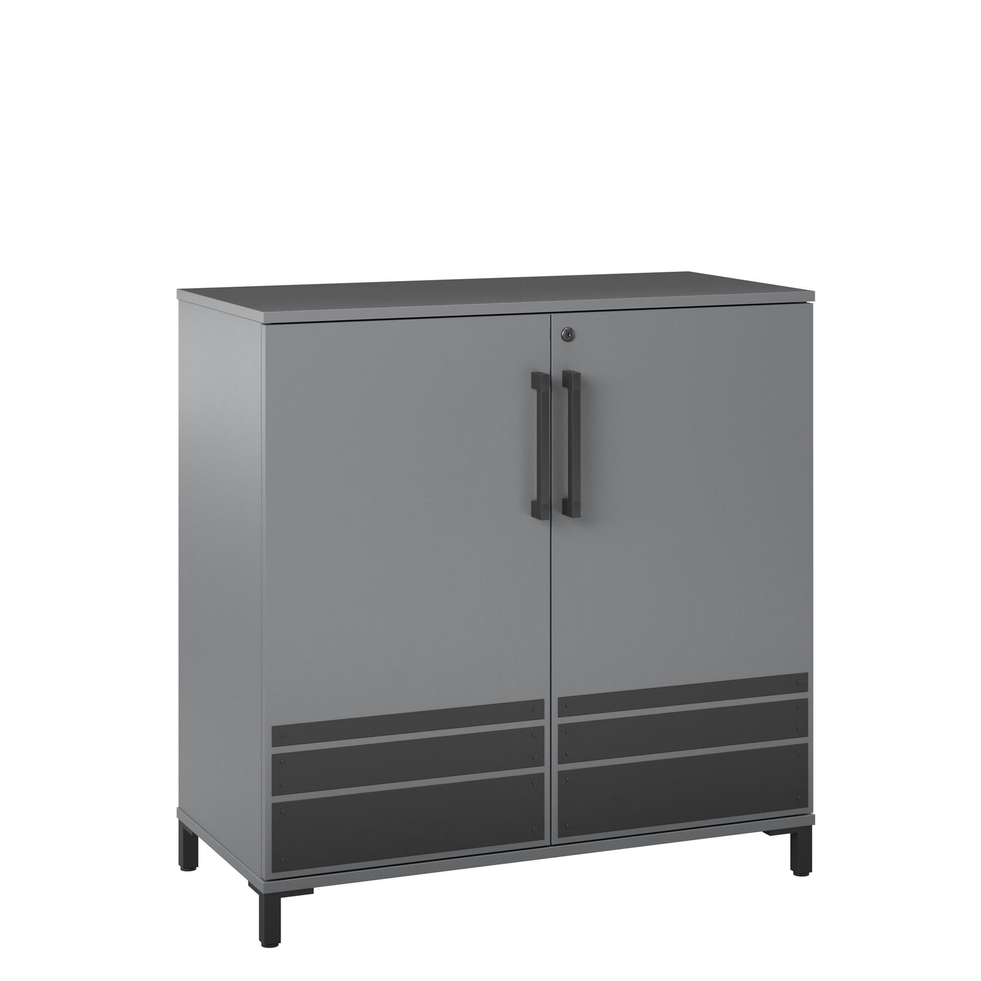 Shelby Garage Base Cabinet 2 Door - Graphite