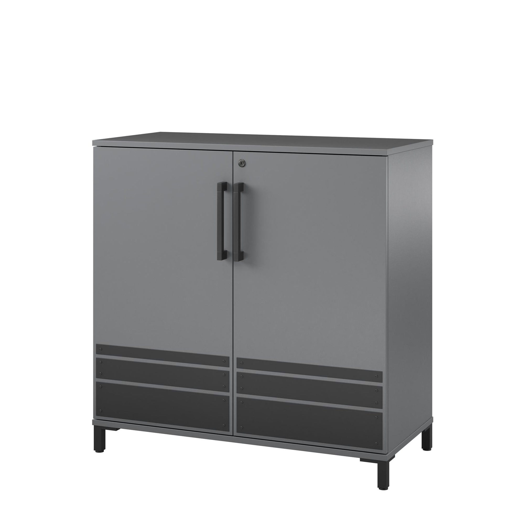 Shelby Garage Base Cabinet 2 Door - Graphite