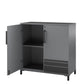 Shelby Garage Base Cabinet 2 Door - Graphite