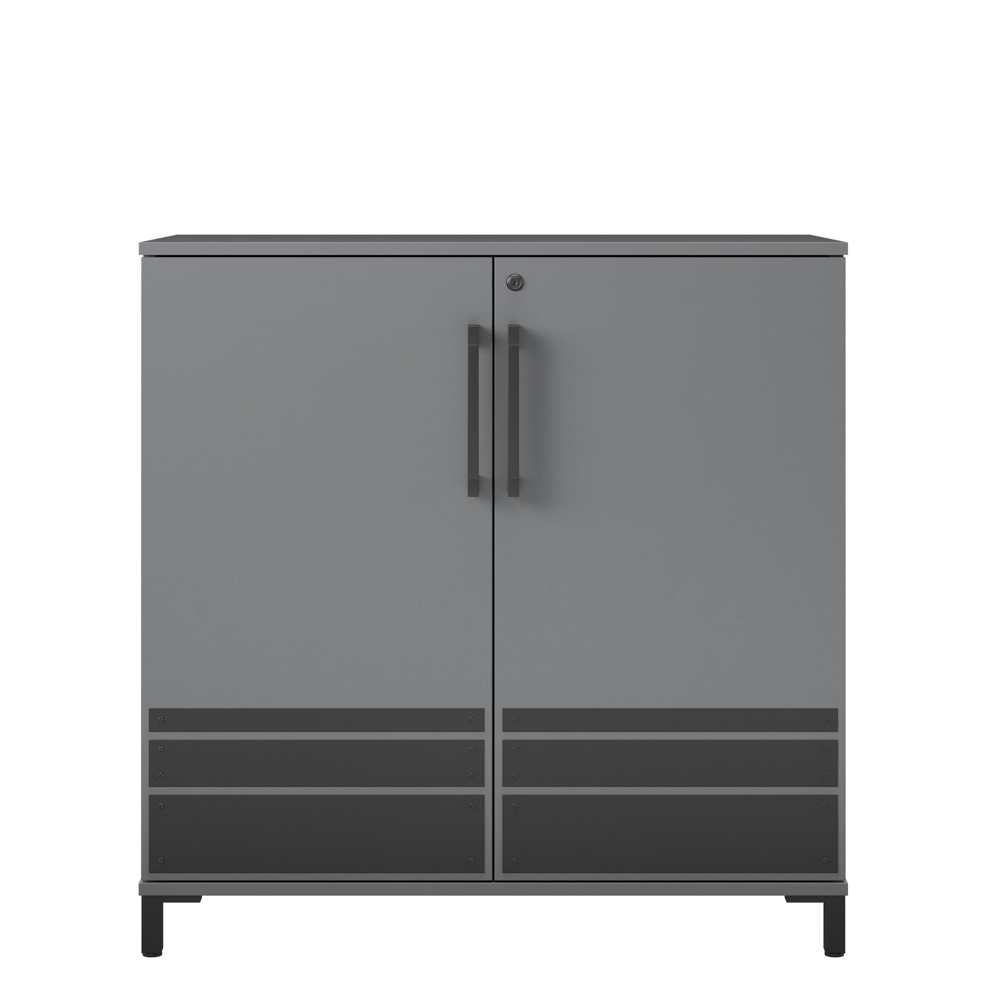 Shelby Garage Base Cabinet 2 Door - Graphite