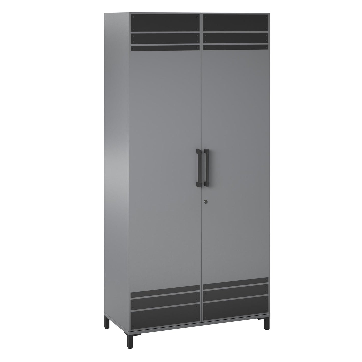 Shelby Tall Garage Cabinet 2 Door - Graphite