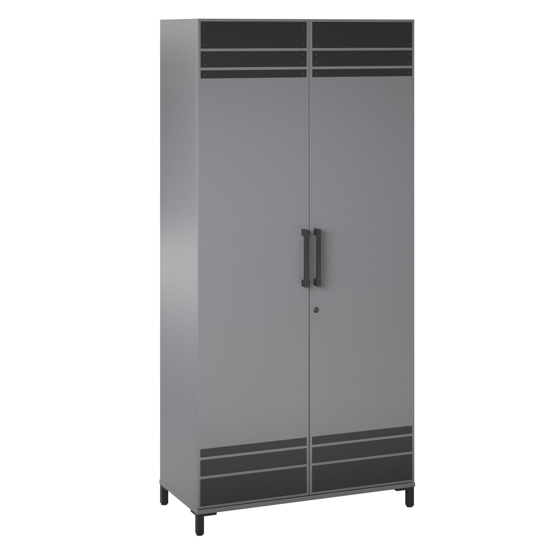 Shelby Tall Garage Cabinet 2 Door - Graphite