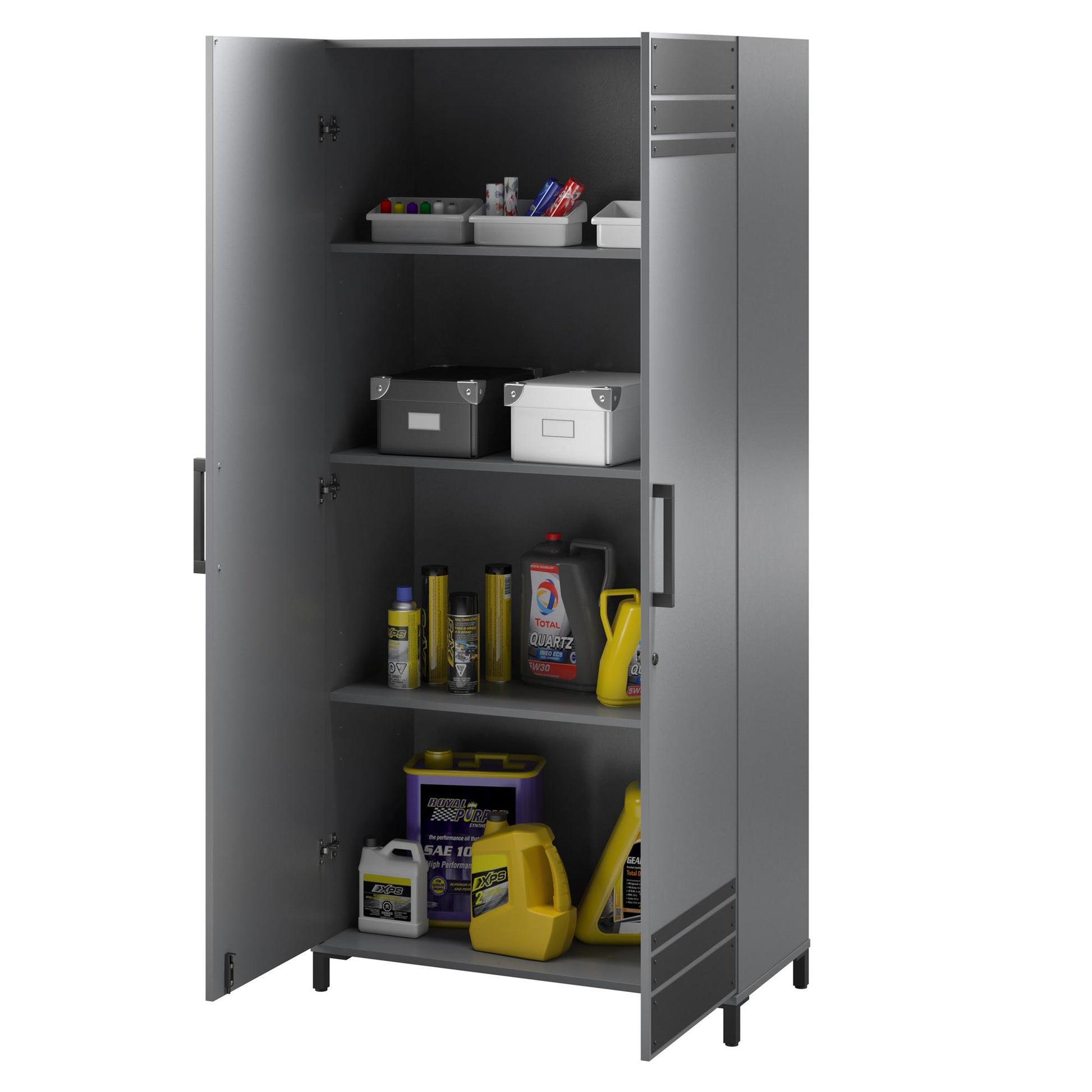 Shelby Tall Garage Cabinet 2 Door - Graphite